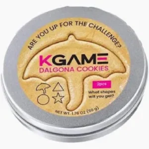 KGAME Dalgona Biscuit Cookies, 2 Count, Round