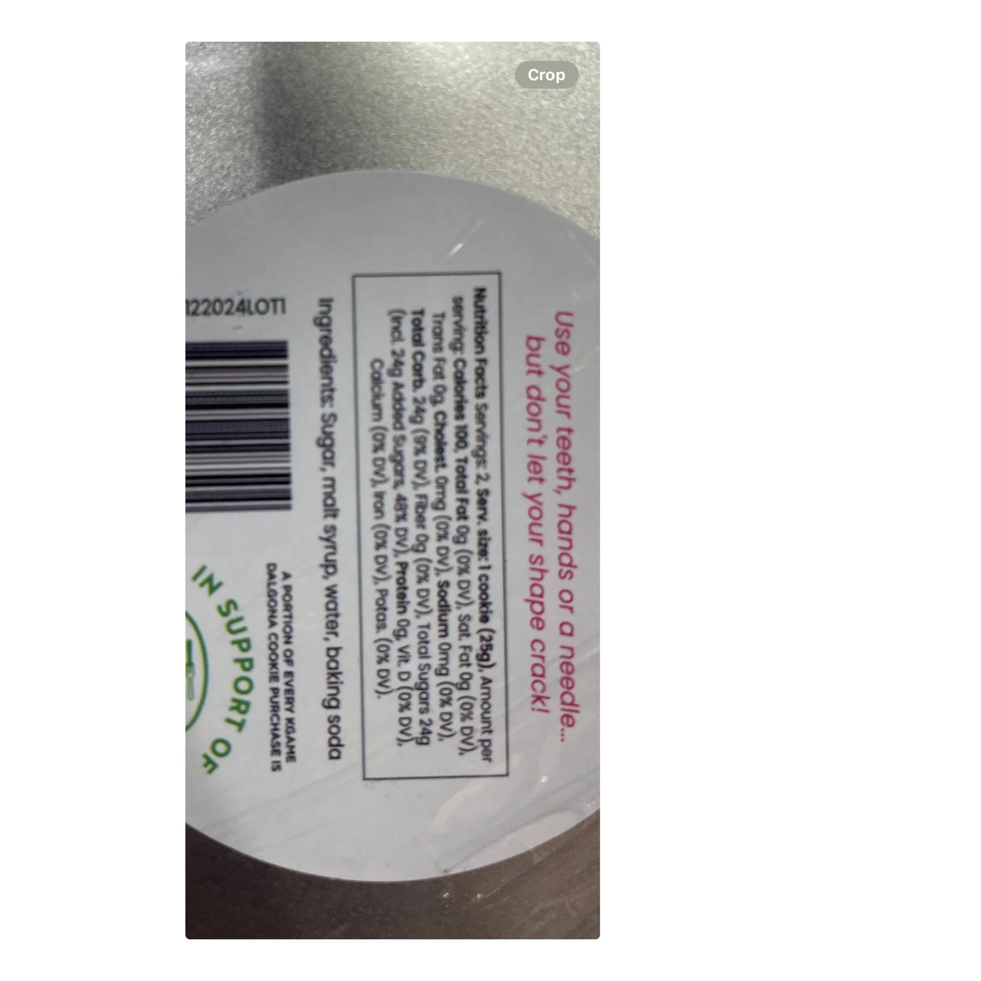 KGAME Dalgona Biscuit Cookies, 2 Count, Round - Image 5