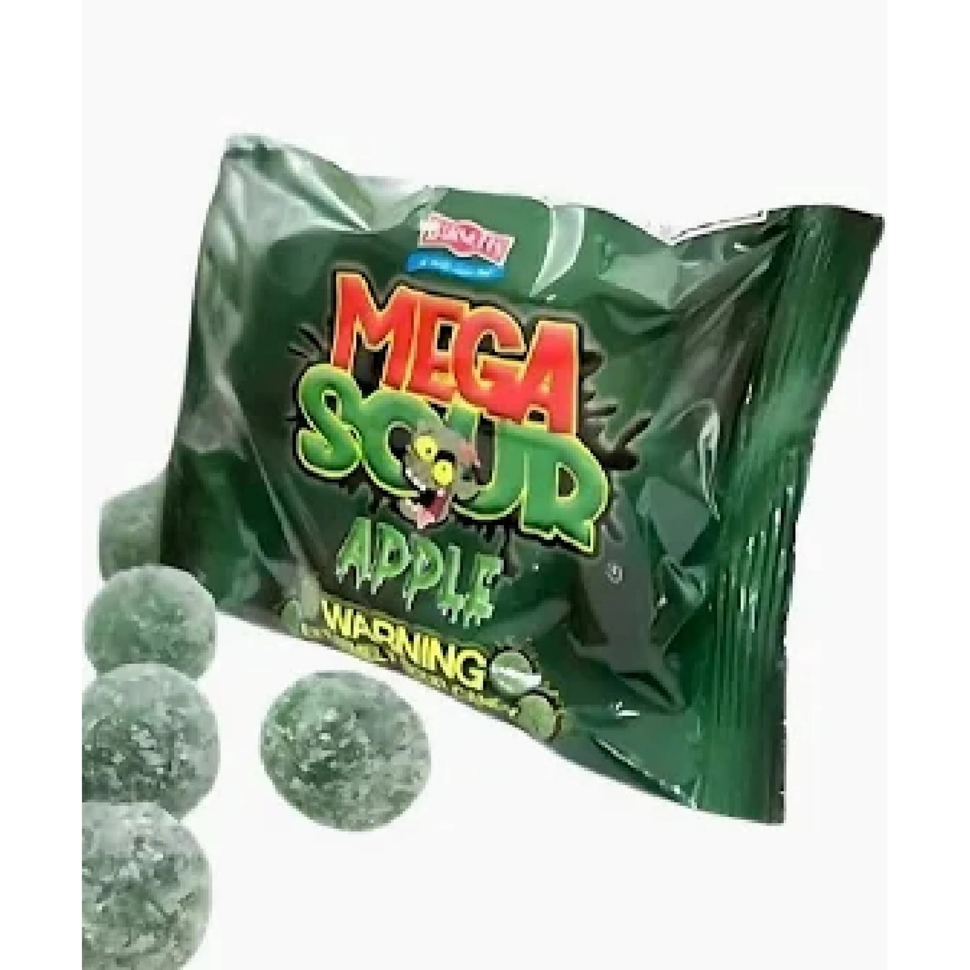 Barnett Confectioners Mega Sour Apple, Apple Flavor, Suitable for Vegans