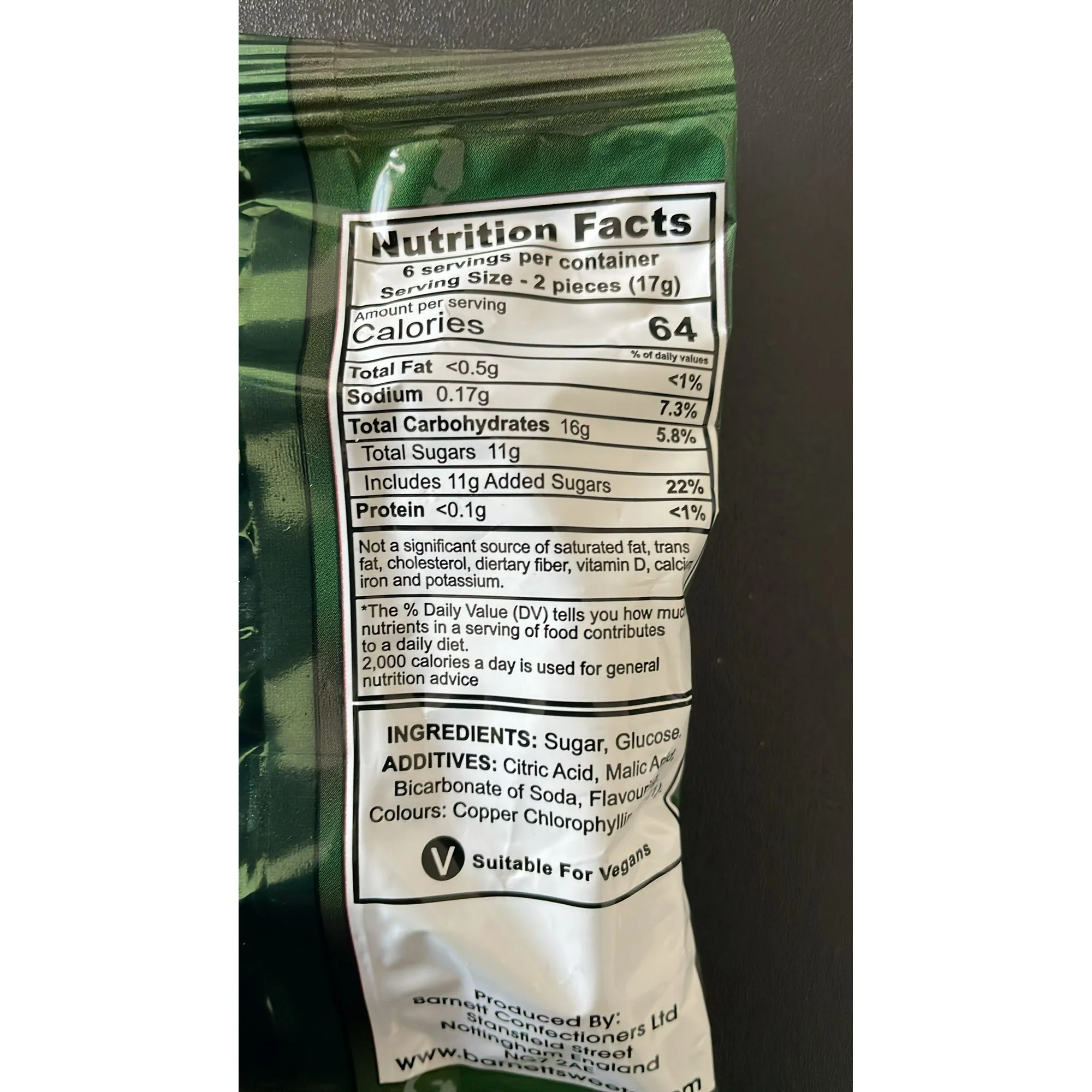 Barnett Confectioners Mega Sour Apple, Apple Flavor, Suitable for Vegans - Image 4