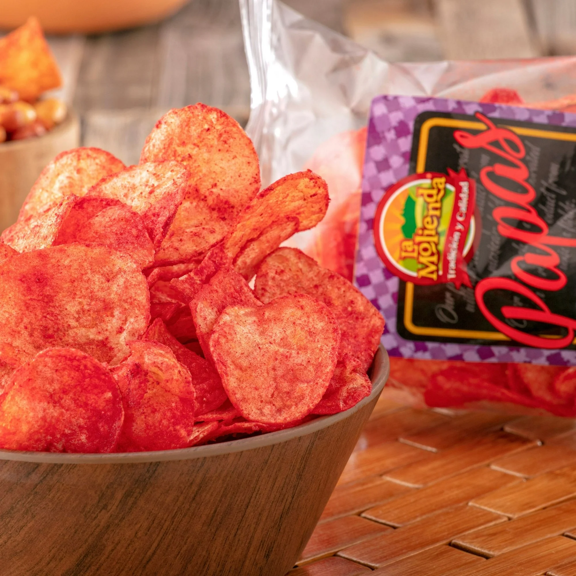 La Molienda Spicy Hot Potato Chips, Mexican Snack, 170g, 6 oz - Image 3